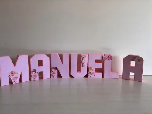 Letras 3d Festa Bailarina