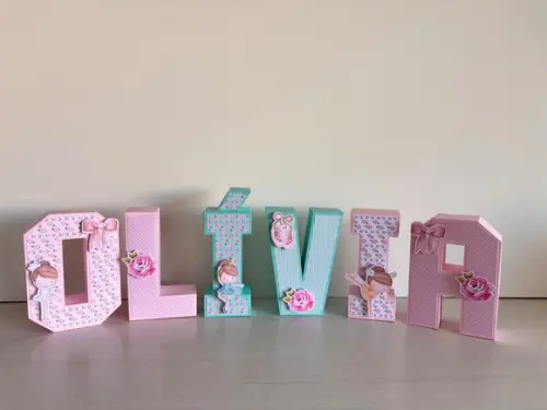 Letras 3d Festa Bailarina
