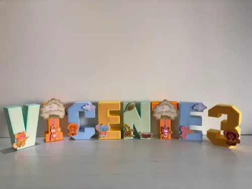 Letras 3d Festa Banda dos Bichos
