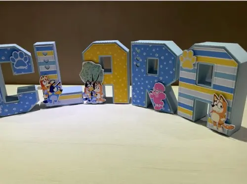 Letras 3d Festa Bluey