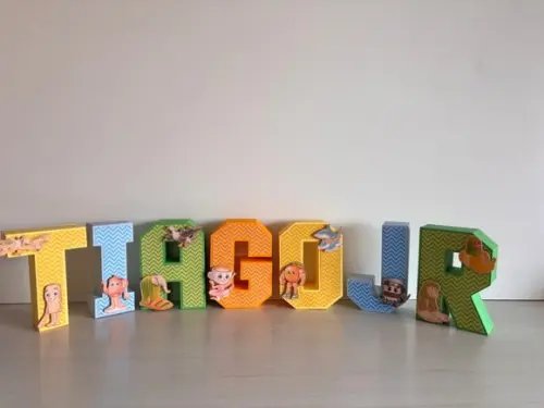 Letras 3d Festa Brainrot