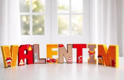 Letras 3d Festa Bombeiros