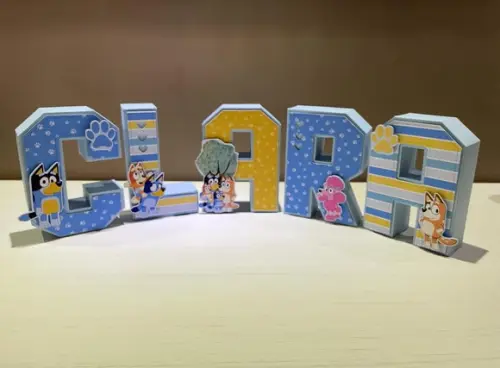 Letras 3d Festa Bluey