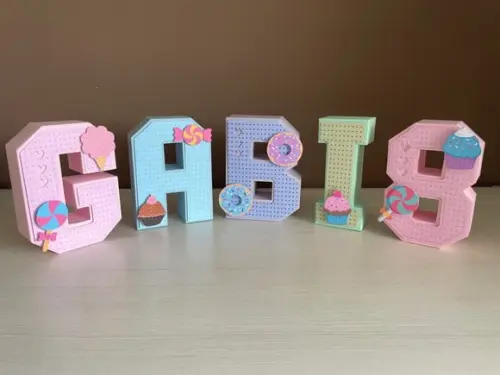 Letras 3d Festa Doces