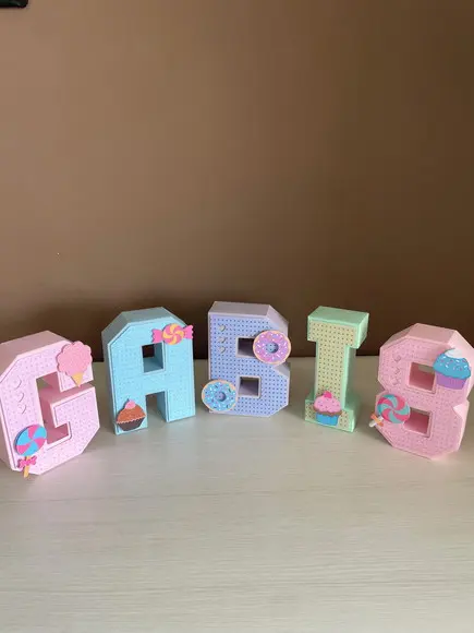 Letras 3d Festa Doces