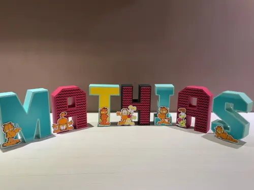 Letras 3d Festa Garfield