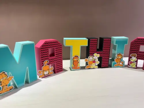 Letras 3d Festa Garfield