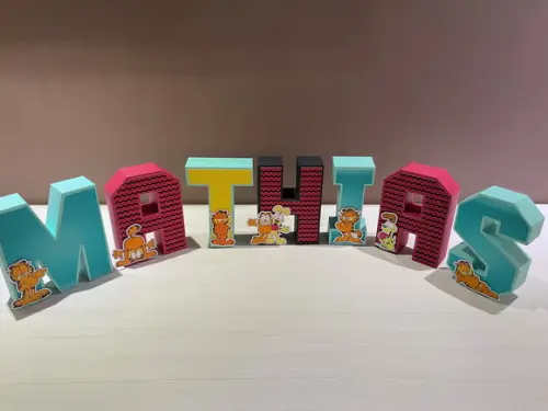 Letras 3d Festa Garfield