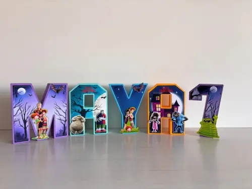 Letras 3d Festa Hotel Transylvania