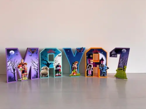 Letras 3d Festa Hotel Transylvania