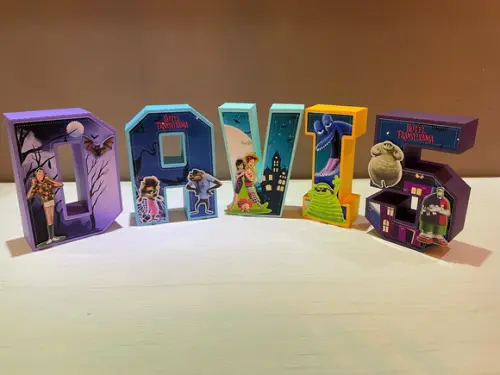 Letras 3d Festa Hotel Transylvania