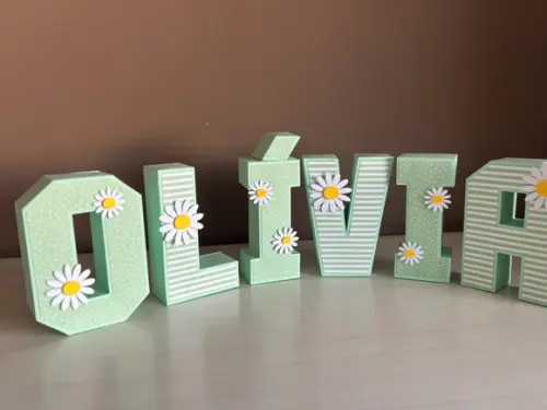 Letras 3d Festa Margaridas