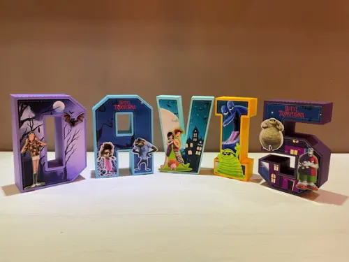 Letras 3d Festa Hotel Transylvania