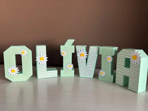 Letras 3d Festa Margaridas