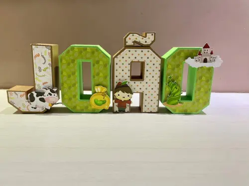 Letras 3d Festa João e o Pé de Feijão