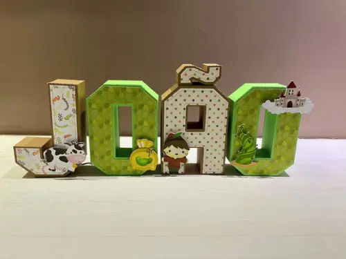 Letras 3d Festa João e o Pé de Feijão