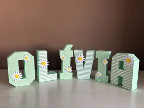 Letras 3d Festa Margaridas