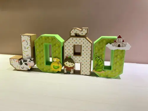 Letras 3d Festa João e o Pé de Feijão