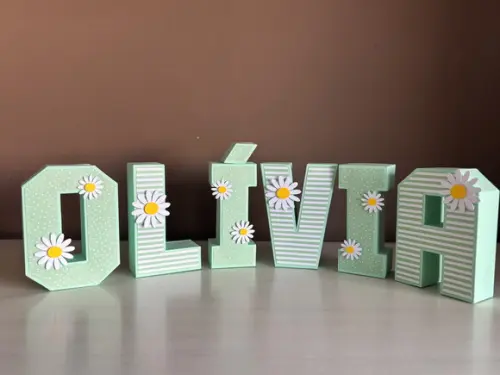 Letras 3d Festa Margaridas