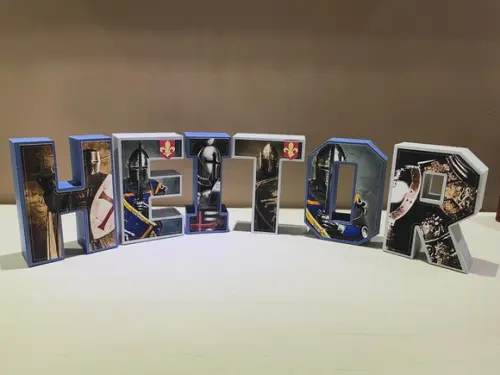 Letras 3d Festa Medieval