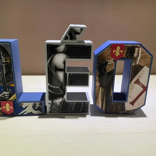 Letras 3d Festa Medieval
