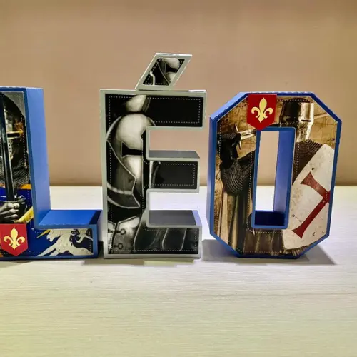 Letras 3d Festa Medieval