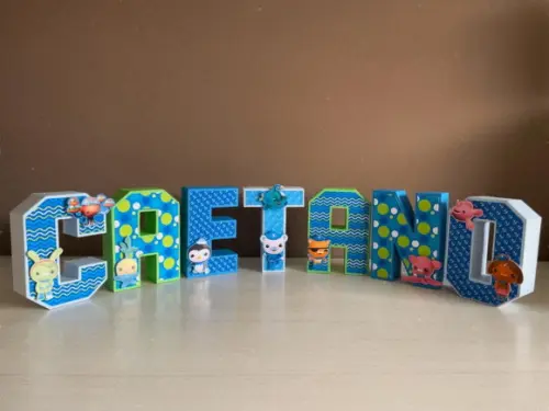 Letras 3d Festa Octonautas