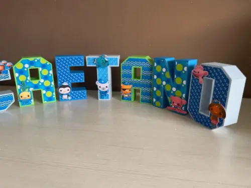 Letras 3d Festa Octonautas