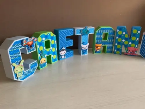 Letras 3d Festa Octonautas