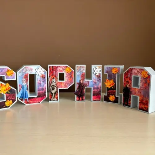 Letras 3d Frozen 2