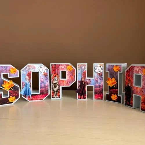 Letras 3d Frozen 2
