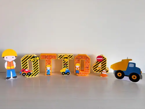 Letras 3d Obras Construtor