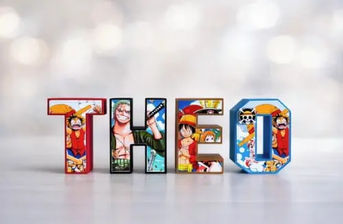 Letras 3d One Piece