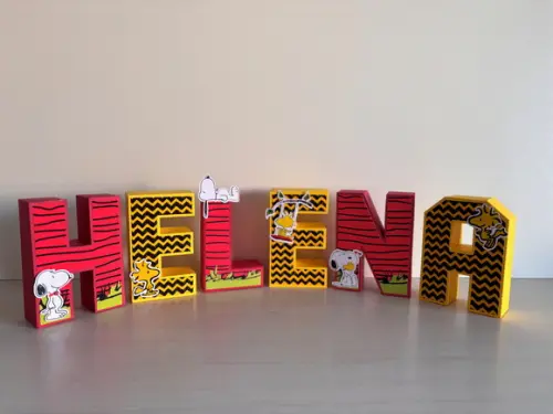 Letras 3d Snoopy