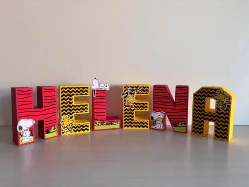 Letras 3d Snoopy