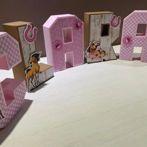 Letras 3d Spirit Corsel