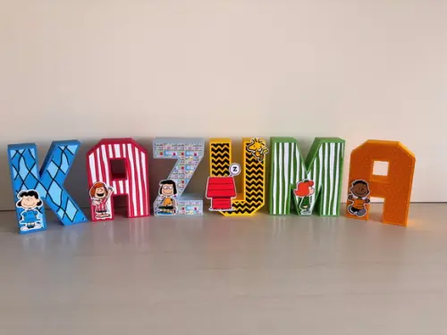 Letras 3d Snoopy