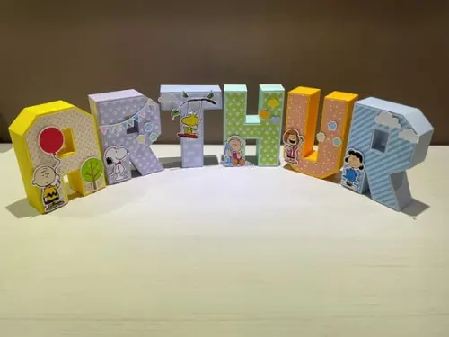 Letras 3d Snoopy