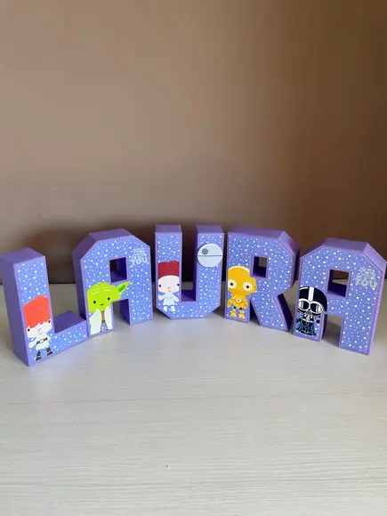 Letras 3d Star Wars