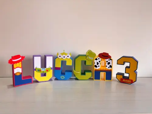 Letras 3d Toy Story