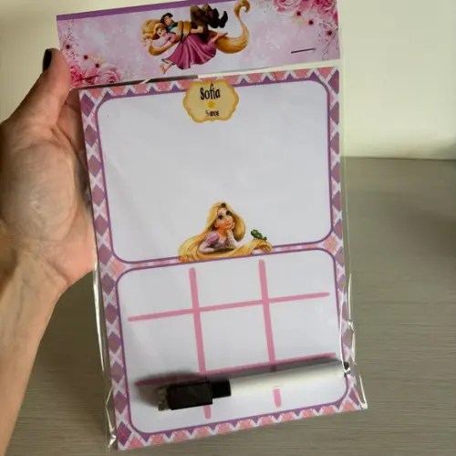 Lousa Mágica Magnética Lembrancinha Rapunzel