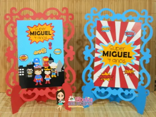 Porta Retratos Super Heróis