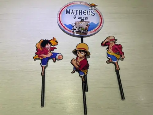 Topo de Bolo Festa One Piece