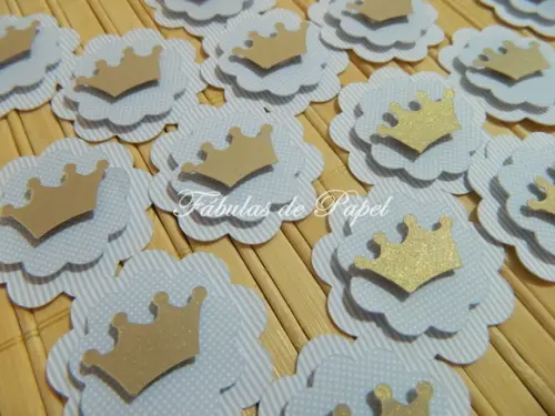 Topper Corôa Príncipe kit com 30