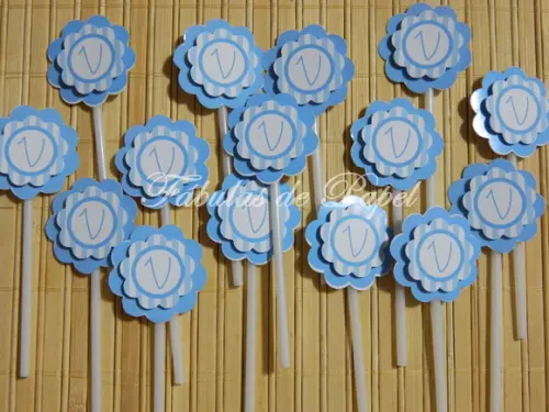 Topper para Docinho  Chá de Bebê Kit com 30