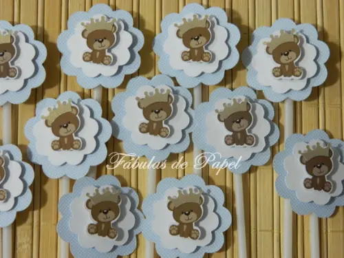 Topper 3D Urso Kit com 30