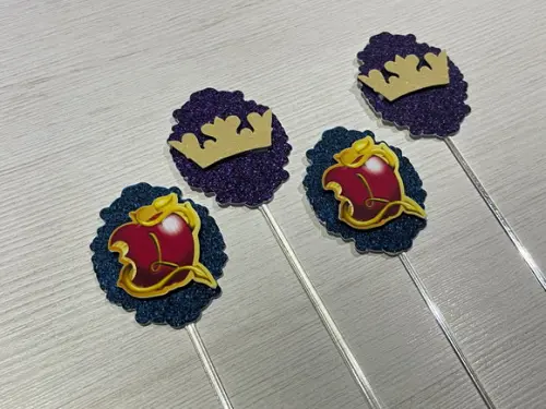 Toppers para docinhos Festa Descendentes