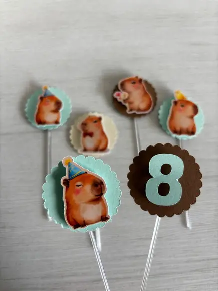 Toppers para Docinhos Capivara