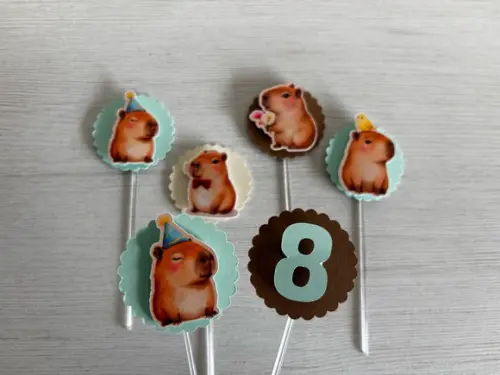Toppers para Docinhos Capivara