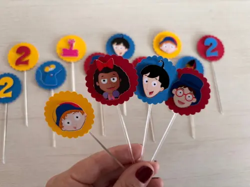 Toppers para Docinhos Castelo Rá Tim Bum